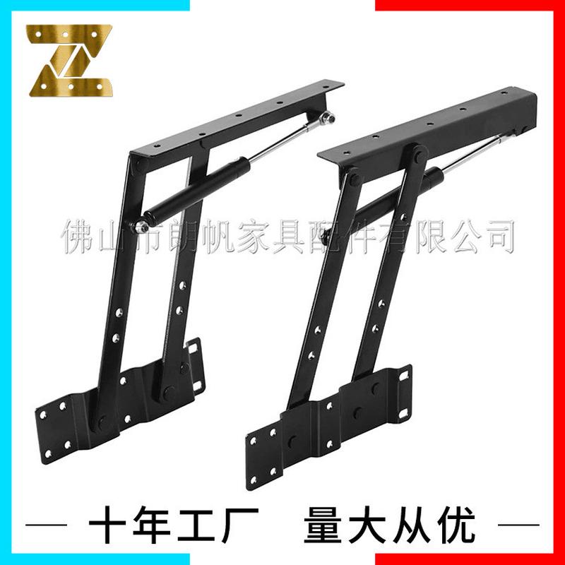 工厂现货液压款茶几升降架餐桌伸缩简约折叠铰链功能功夫茶桌两用