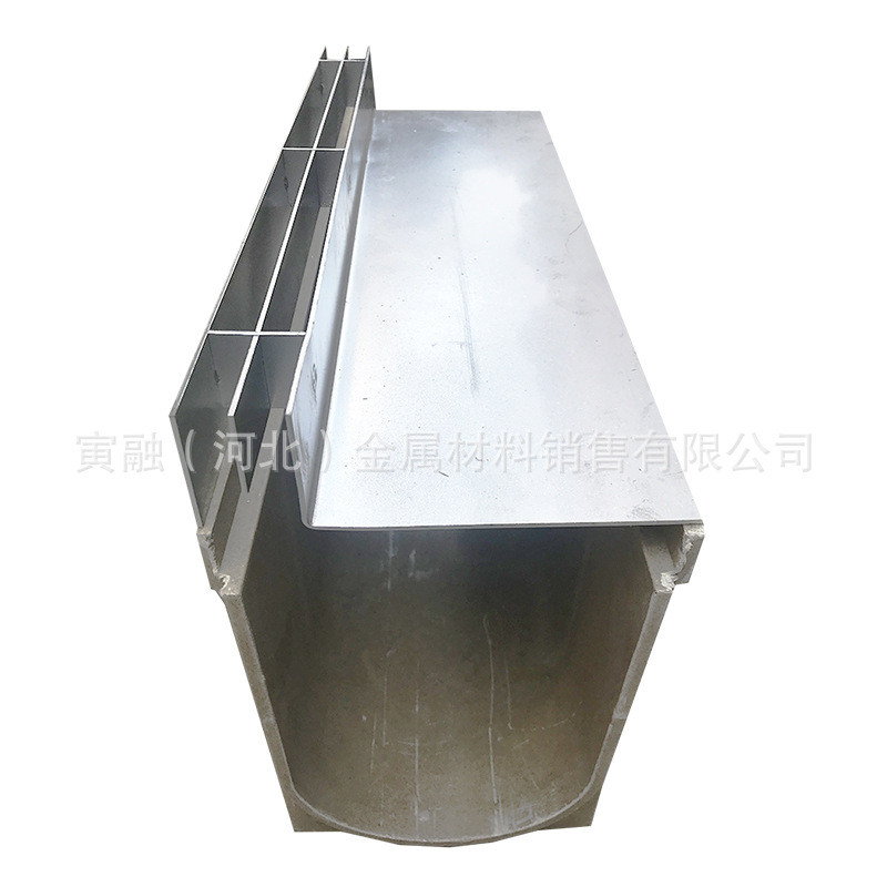 成品线性排水沟u型槽树脂不锈钢缝隙式槽一体式鹅卵石树脂排水沟