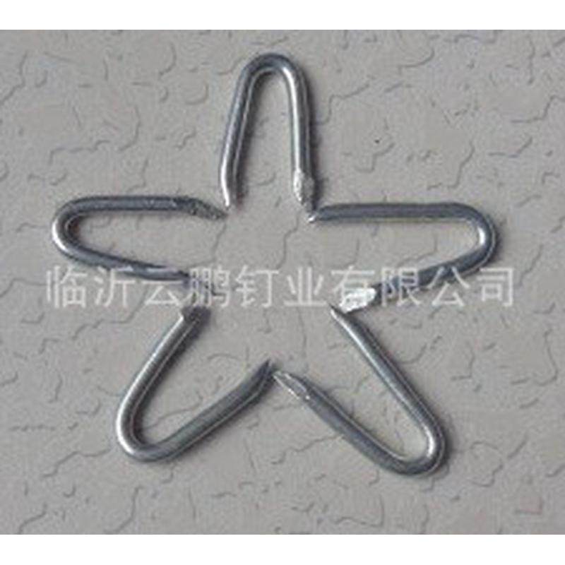 热销u型篱笆栅栏钉50mmx4mmu型杆长短一致钉尖细长