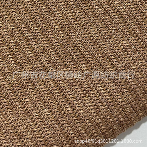 pp草布提花编织网布编织料草编织料草编包鞋帽装饰布材料