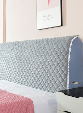 73n靠背床头套通用欧式2023新款全包弧形床头罩保护套软包加厚罩