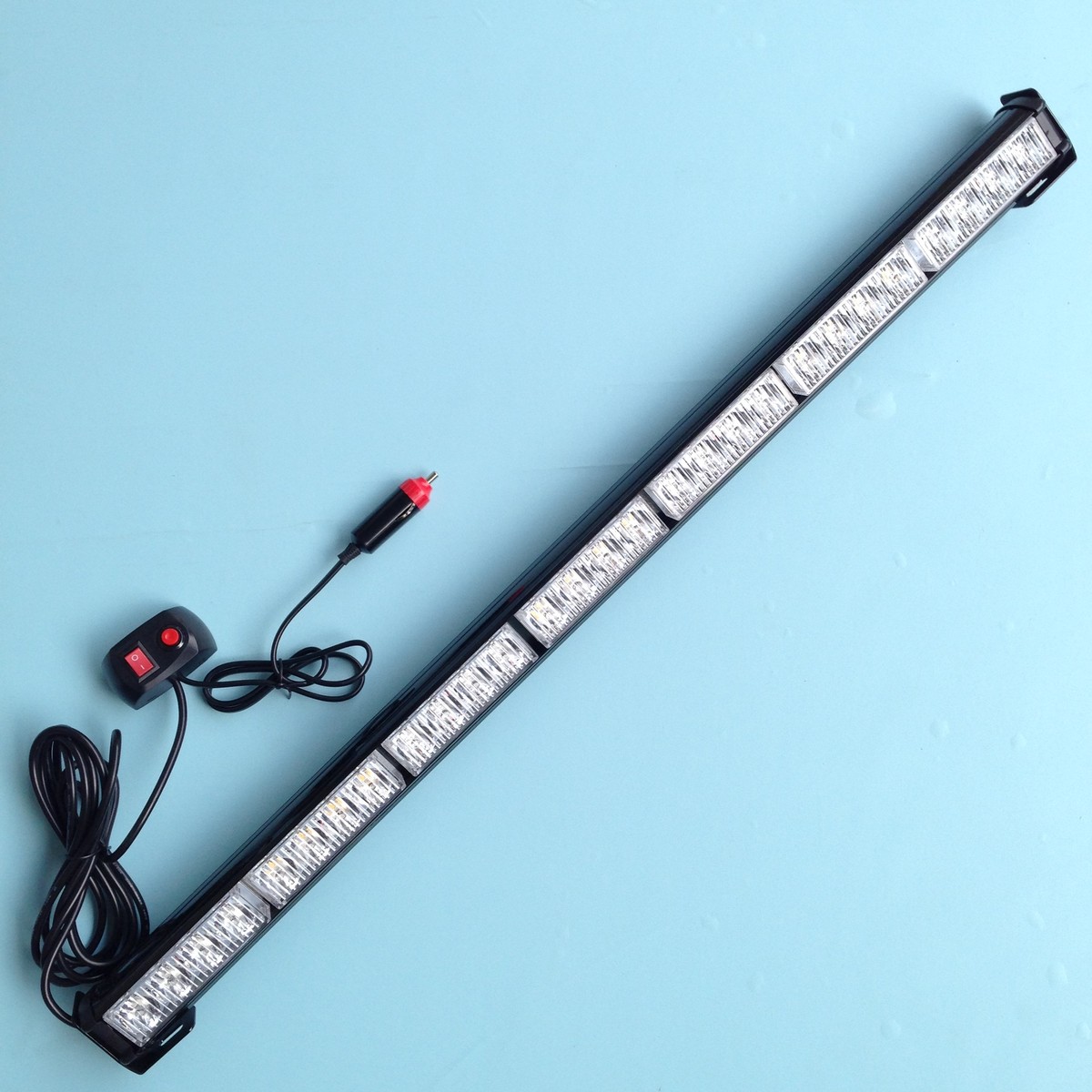 12v7节4LED长杠灯28LED救护车工程车清障爆闪指示灯高亮警视灯