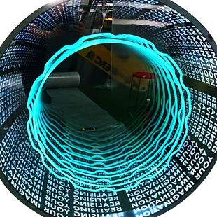 千层定制深渊镜led霓虹灯发光灯箱镜面反射发光字灯箱厂家镜