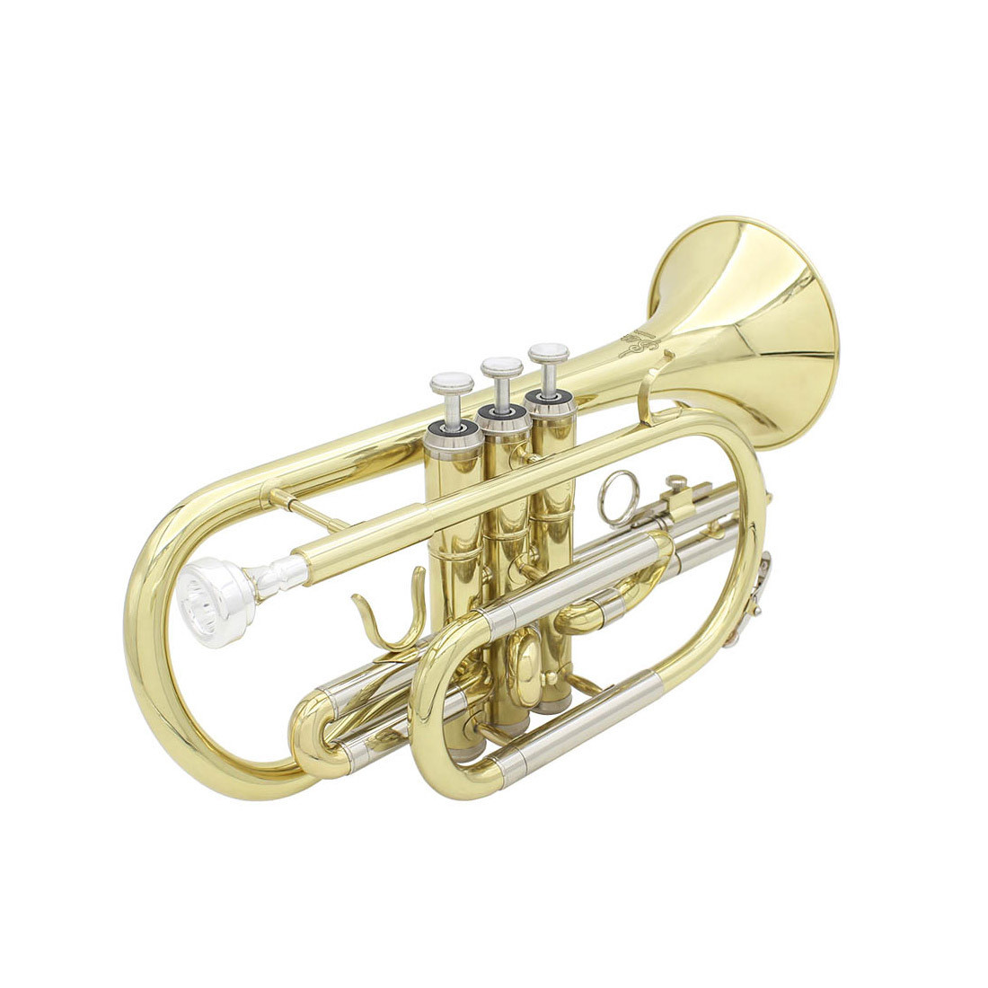 热销初学西洋吹奏乐器短号小号降b调短号袖珍小号手掌号小喇叭三