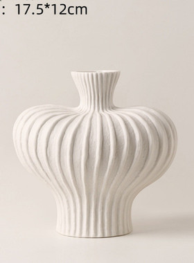 花瓶摆件厂桌面轻奢感侘寂风陶瓷插花干花复古装饰品客厅一件批发