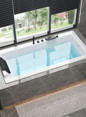 xne尚嵌入式湟浴缸小户型卫生间洗澡家用按摩简易智能恒温亚克力