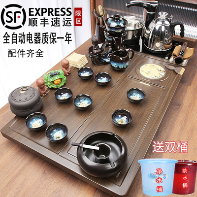 TD61茶盘茶台烧水壶一体茶具套装家用客厅全自动上水功夫泡茶杯整