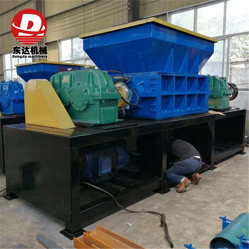 塑料矿泉水瓶撕碎机废钢废铁金属破碎机生产线汽车玻璃撕碎机