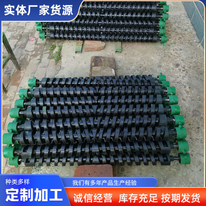 橡胶螺纹托辊橡胶托辊型平行托辊组铸胶托辊双向橡胶螺纹托辊厂家