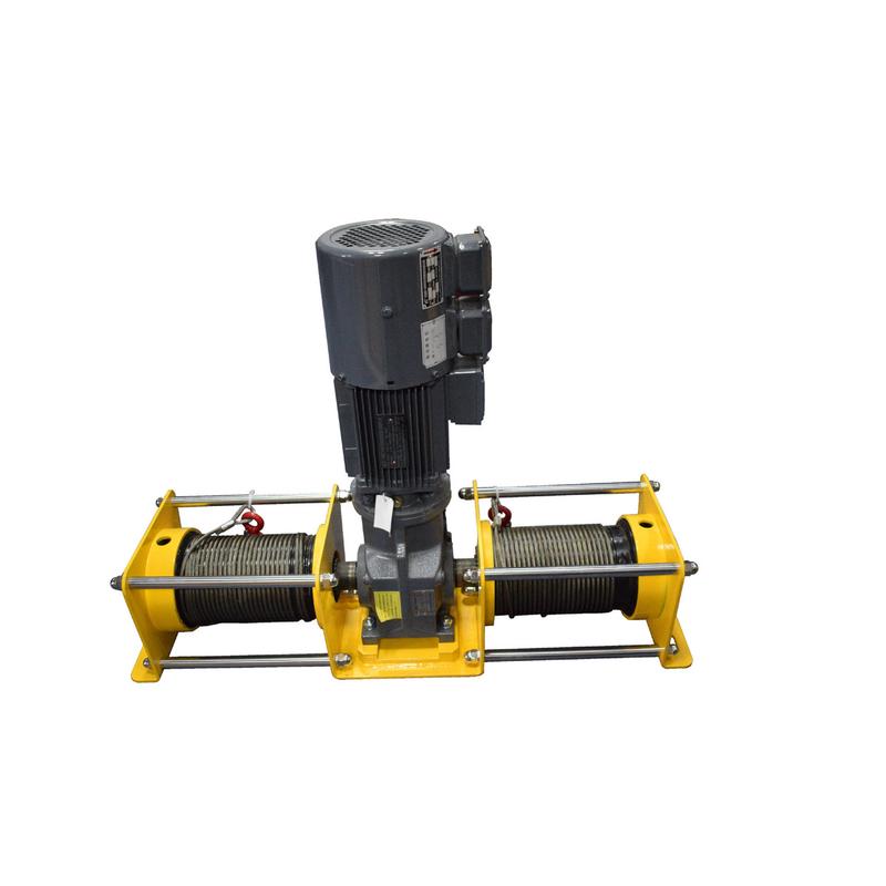 绞车电动双卷筒双绳同步电动卷扬机1t2t3t5t非标设计高转速绞盘