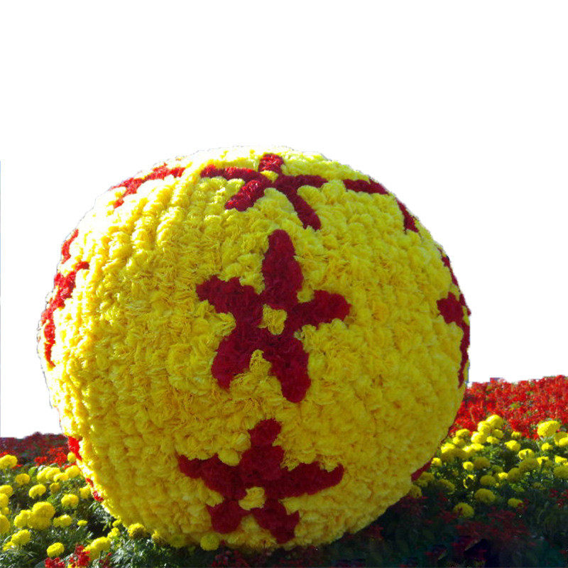 大型仿真植物绿雕雕塑植物雕塑节日广场立体造型草绢花景观