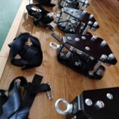 热销昂轨道厂直销移动式 天工拳击沙袋轨道滑车可锁定加重型武馆拳