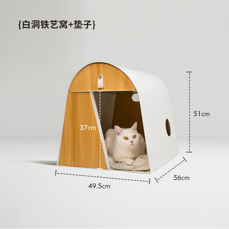 木质宠物别墅家用室内猫窝猫屋定制自由空间超大狗狗豪华别墅