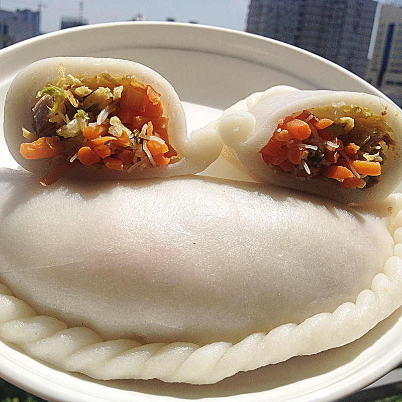台州嵌糕夹糕包年糕大饺子浙江温岭产餐饮特色速食半成品早餐美食