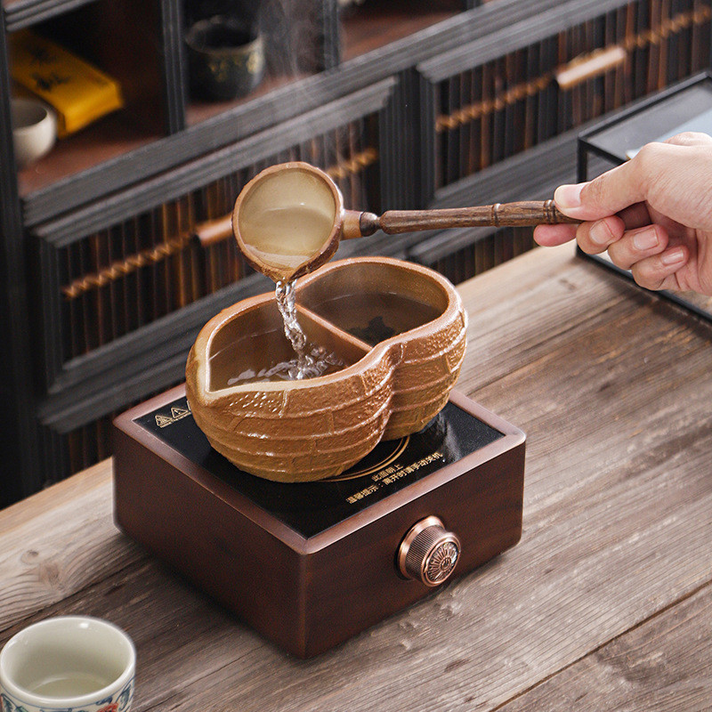 甄轩阁古法合璧罐罐茶新款煮茶器围炉煮茶壶电陶炉煮茶碗陶罐砂锅