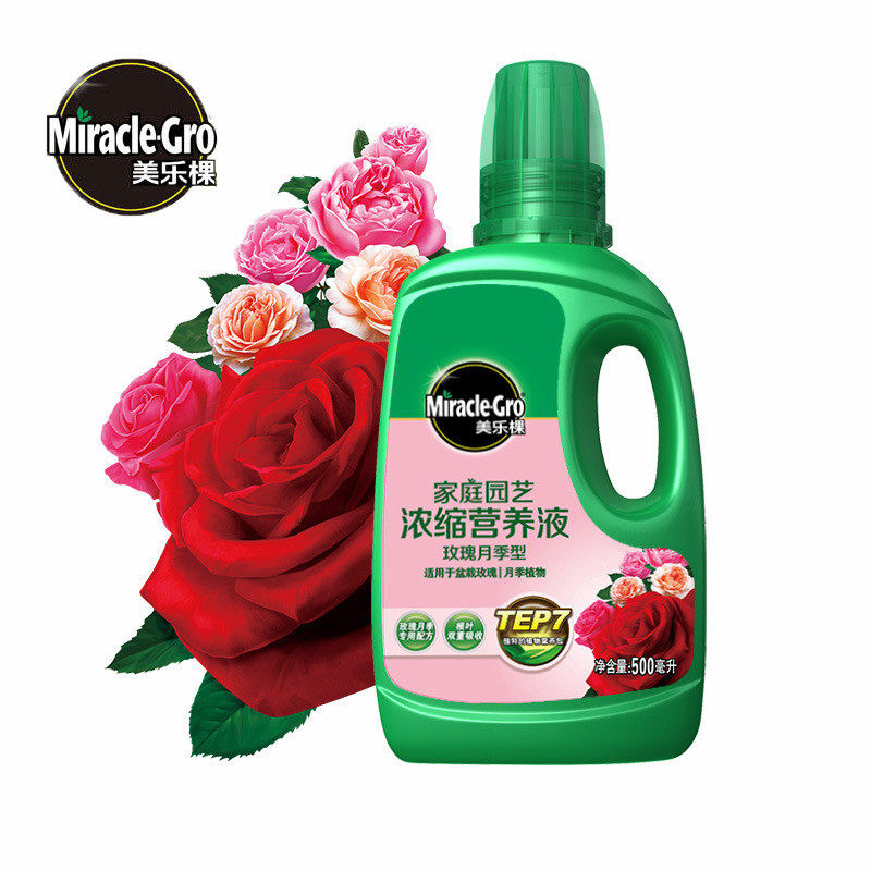 美液体棵园艺浓缩乐肥料营养液500ml玫瑰月季用10瓶/箱