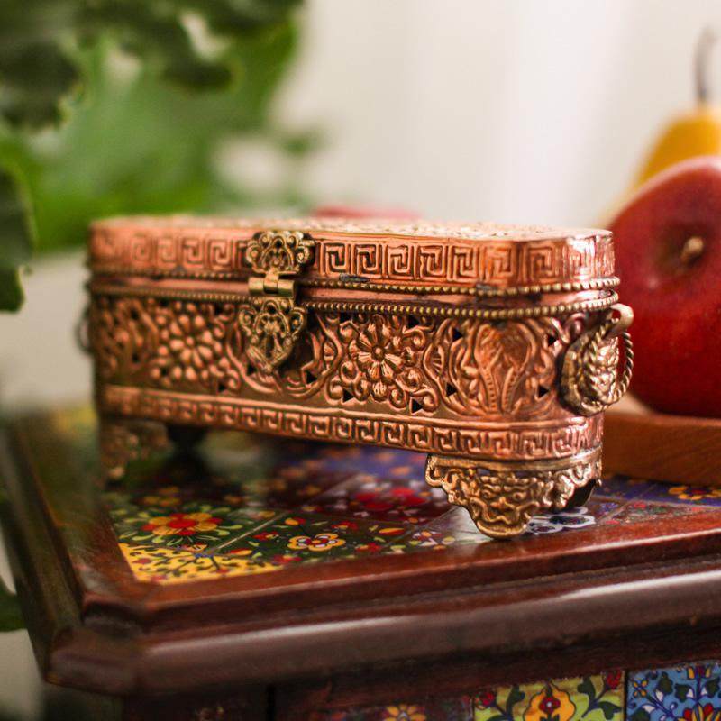 奢华铜制香炉香薰炉长香盒摆件铜家用净化空气室内欧式古典手工,家居饰品,香薰炉,淘宝优惠券,粉丝福利购,淘宝优惠卷