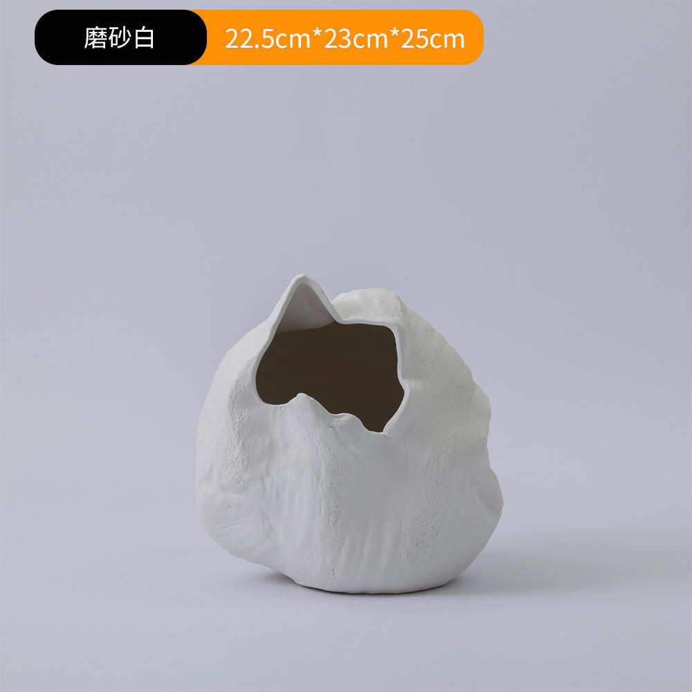 批发陶瓷花瓶摆件北欧简约客厅干花花器装饰品样板间插花创意抽象