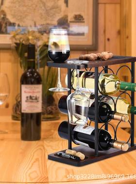 台面红酒架高脚杯架倒挂吧台酒吧红酒杯架红酒展示架家用红酒杯架