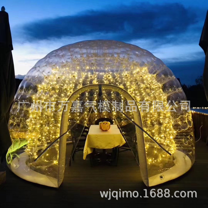 户外帐篷民宿充气泡泡屋星空帐篷网红泡泡屋透明泡泡屋创意气模