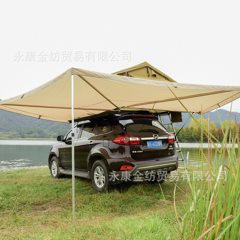厂家直供车顶帐篷户外自驾游免边扇形野外帐篷车搭建遮阳蓬防雨蓬