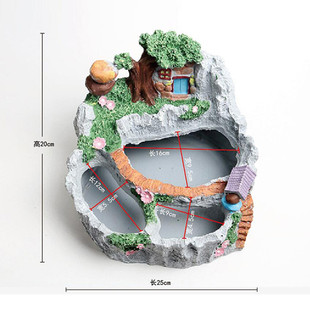 田园景故事花盆空中花园多肉植物微景观创意盆装饰树脂工艺摆件