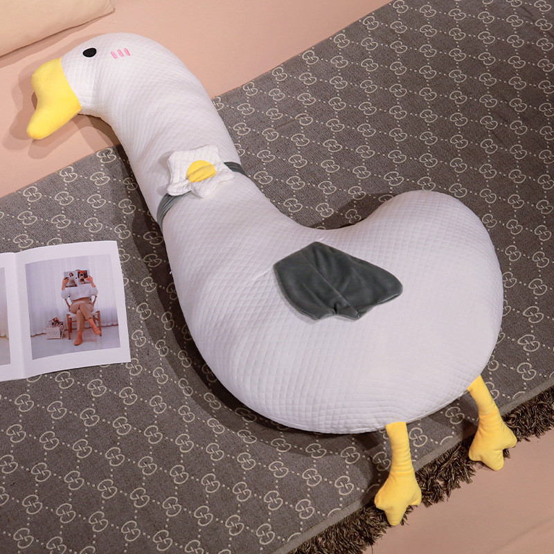 棉鹅母婴花瓣长条睡觉抱枕卧室飘窗客厅沙发靠枕床上女生夹腿枕头