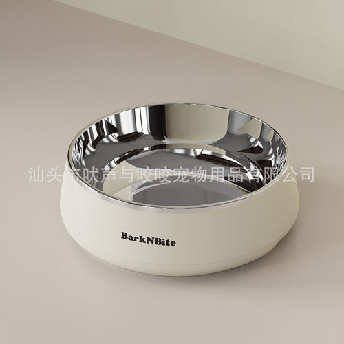 狗碗304不锈钢狗盆中大型狗狗慢barknbite碗防打翻食宠物用品批发