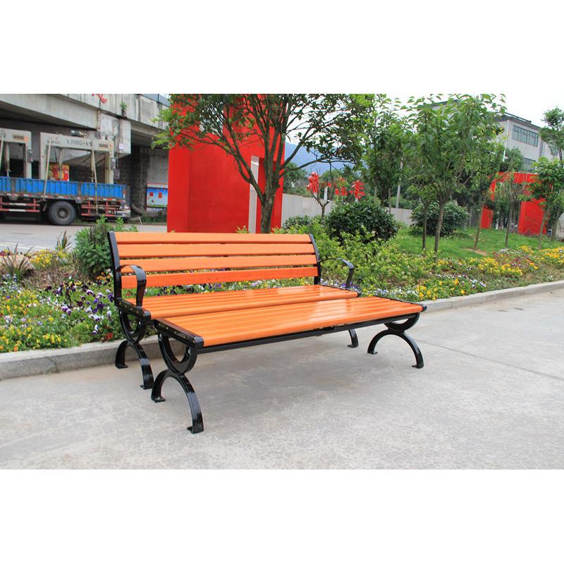 厂家直供实木户外公园椅子休闲排椅花园座椅广场靠背椅塑木长椅