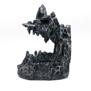 草缸鱼缸流沙瀑布成品假山套餐松皮造景水族动力大小型仿diy石山