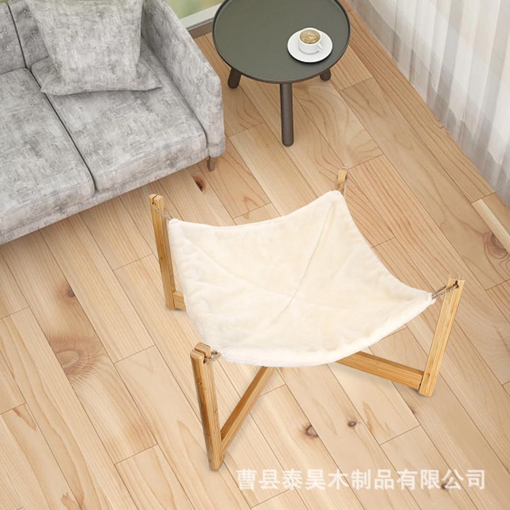 木质猫窝吊床木质猫狗幼猫休息四季通用可拆洗宠物网红吊篮