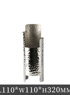 现代简约艺术阶梯花器花瓶摆件样板房客厅茶几桌面组合交错装饰品