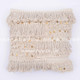 北欧ins风格 进口手工编织流苏抱枕摩洛哥印度素色靠垫民宿软装
