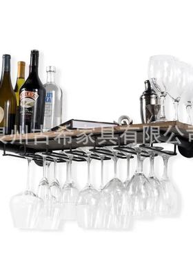 工业水管悬挂式壁挂式酒架，酒杯酒架，酒杯架壁挂式管架，置物架