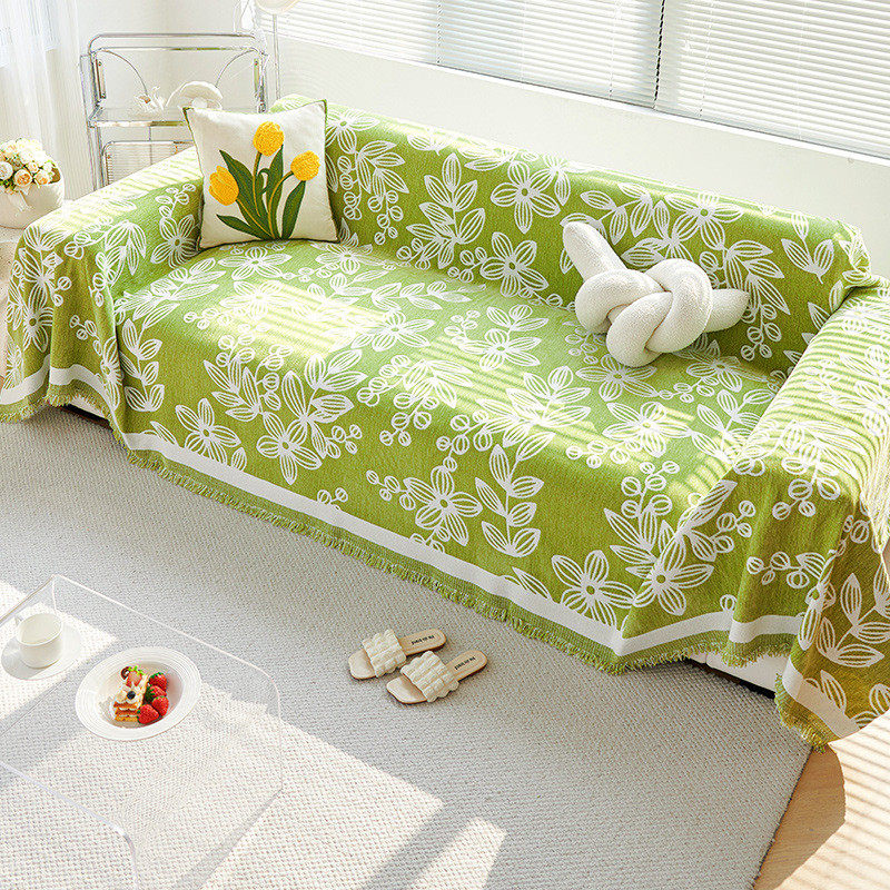 北欧雪尼尔轻奢简约沙发全盖巾四季通用盖布高级感防猫抓全盖防滑