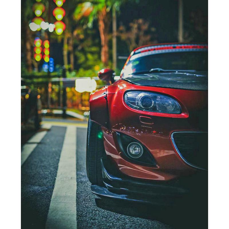 热销适用于马自达mx5miatanc碳纤维宽体改装包围+60mm前叶子板轮