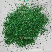 涂料用聚酯金葱粉碎片镭射碧绿蓝闪光炫彩不规则膜碎纸屑