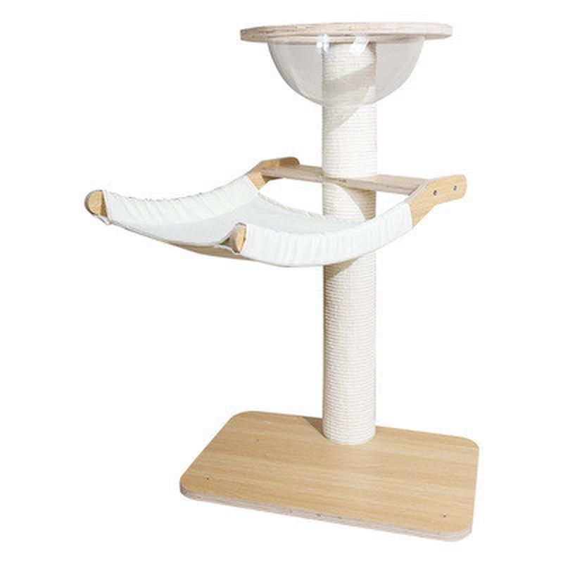 猫爬架木质猫窝一体双层猫抓柱剑麻磨爪太空舱跳台不占地猫小型