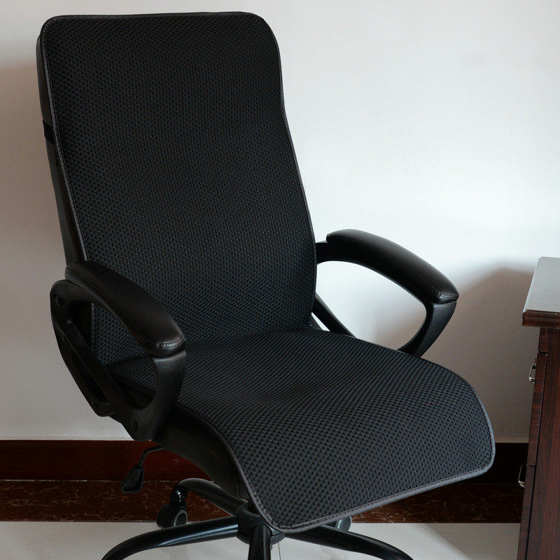 9opu批发透气坐垫套电脑椅垫带靠背老板椅夏季办公室椅子垫靠垫一