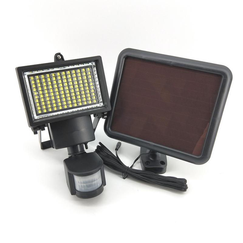 厂家供应庭院高亮墙壁壁灯户外照明太阳能灯120led人体感应灯