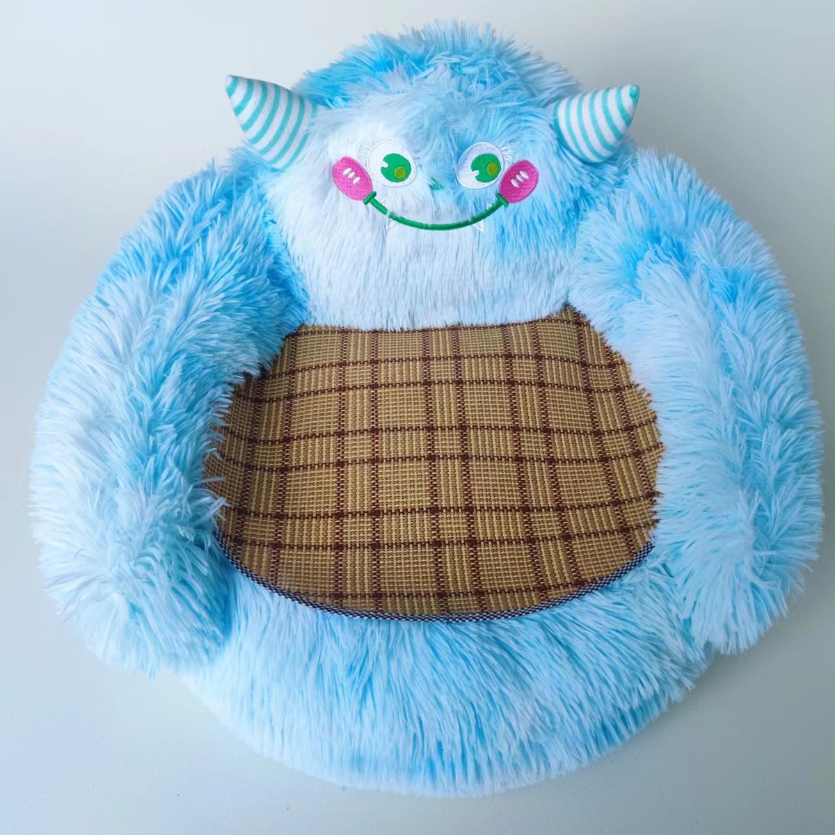 长毛窝卡通怪兽宠物窝垫狗窝猫窝四季通用可水洗创意个性可爱毛绒