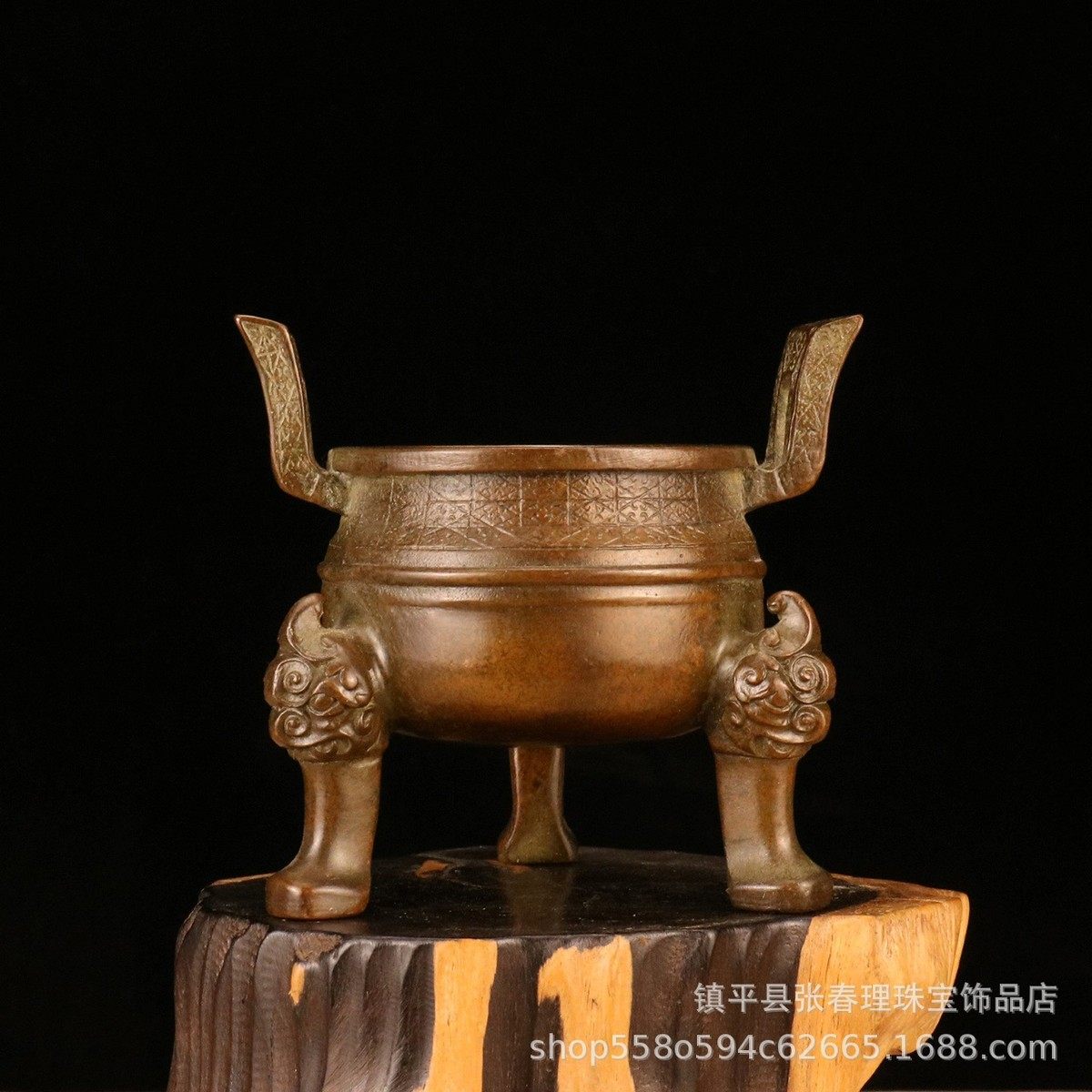 铜香炉黄铜香薰炉家用室内九龙足三仿大明宣德檀香炉仿古特大号,家居饰品,香薰炉,淘宝优惠券,粉丝福利购,淘宝优惠卷