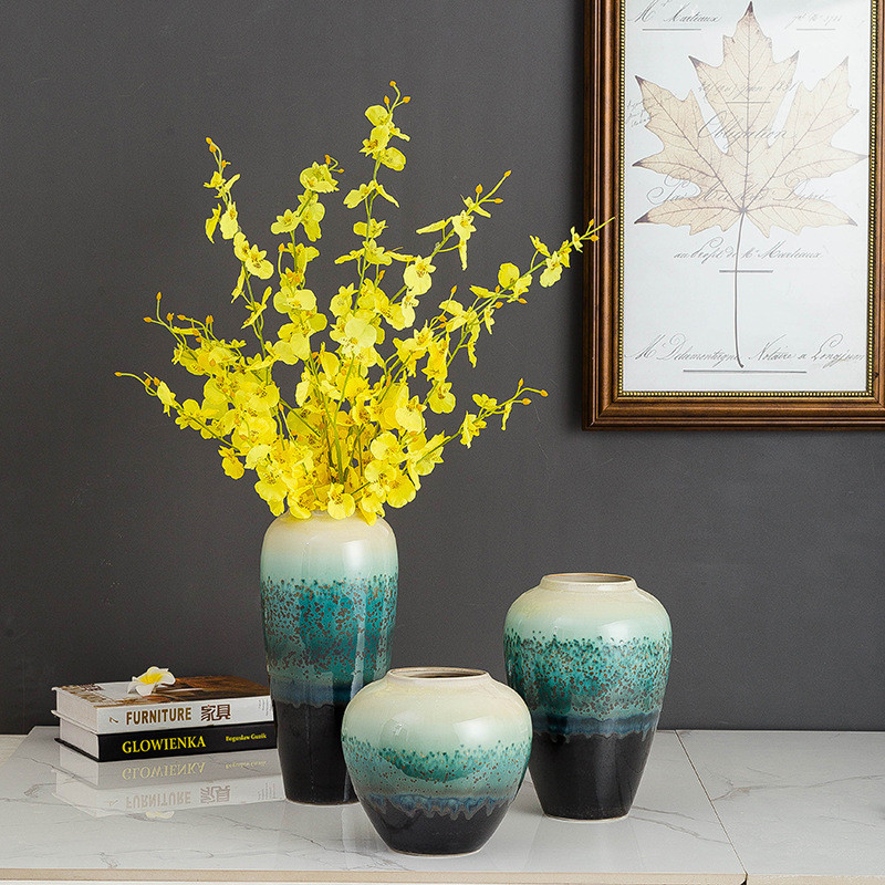 景德镇欧式客厅插花陶瓷花瓶摆件简约现代家居电视柜餐桌创意摆设