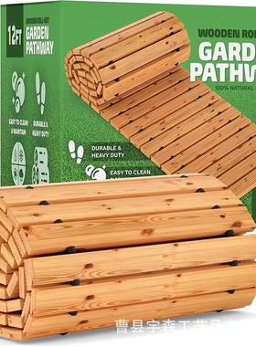 木制地板小径户外庭院路径装饰花园木板走道婚礼派对花园通道