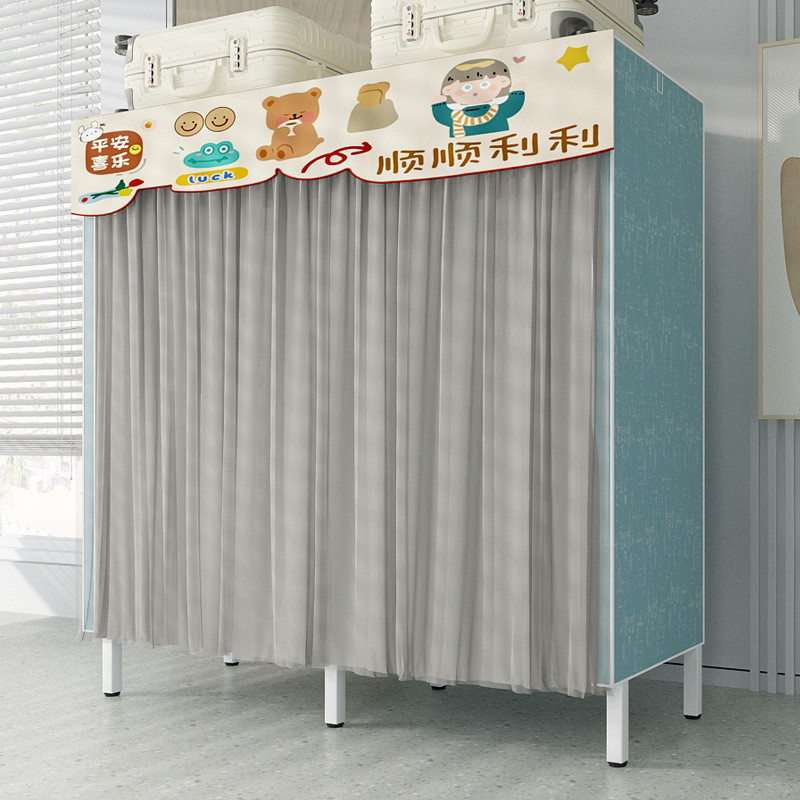 衣柜加固简易衣柜家用卧室出租房用加厚钢架加粗全结实耐用布衣柜