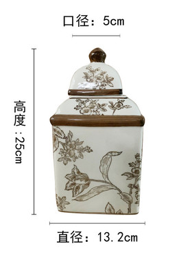 景德镇陶瓷器仿古青花瓷花瓶插花禅意客厅新中式装饰品博古架摆件