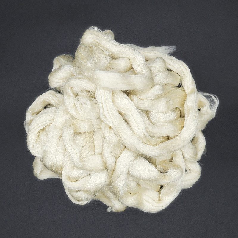 桑蚕丝精梳丝条精致纺织蚕丝棉条绢丝棉条蚕丝纤维针织纺纱原料