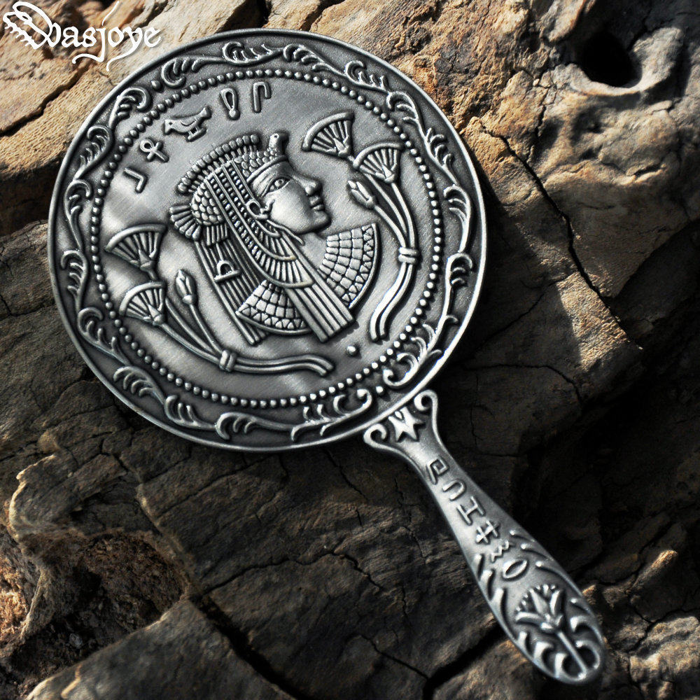 埃及复古随身便携欧式小镜子手柄镜化妆梳妆镜/梳子情人生日新品