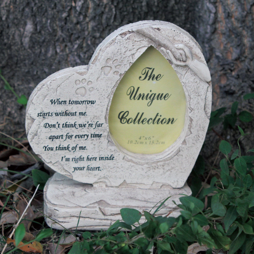 现货欧式相框宠物心形小狗背板墓碑摆件庭院树脂装饰工厂直销,家居饰品,户外/庭院摆件,淘宝优惠券,粉丝福利购,淘宝优惠卷