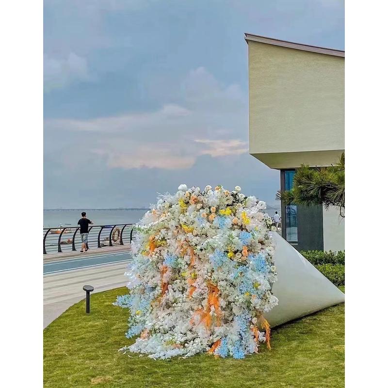 巨型花束美陈玫瑰真大仿装饰景区打卡拍照网红活动道具纸艺花朵造